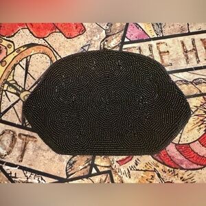 Vintage Handmade in Japan 1950s/60s Beaded Fuji Bags w/ Original Mirror Set